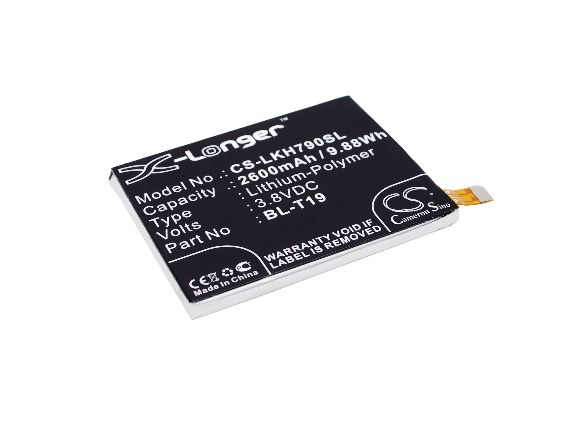 Replacement Battery for LG | Google H791 – Mobile, SmartPhone – 2600mAh / 3.8V - image 1