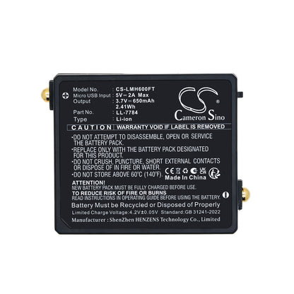 Replacement Battery for Ledlenser iSEO3 – Flashlight – 650mAh / 3.7V