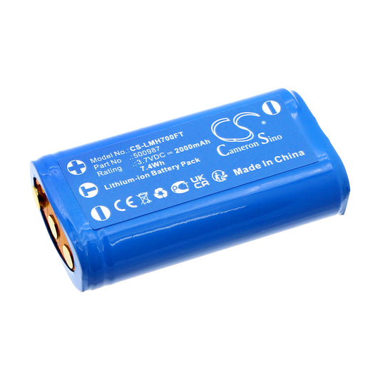 Replacement Battery for Ledlenser MH7 – Flashlight – 2000mAh / 3.7V