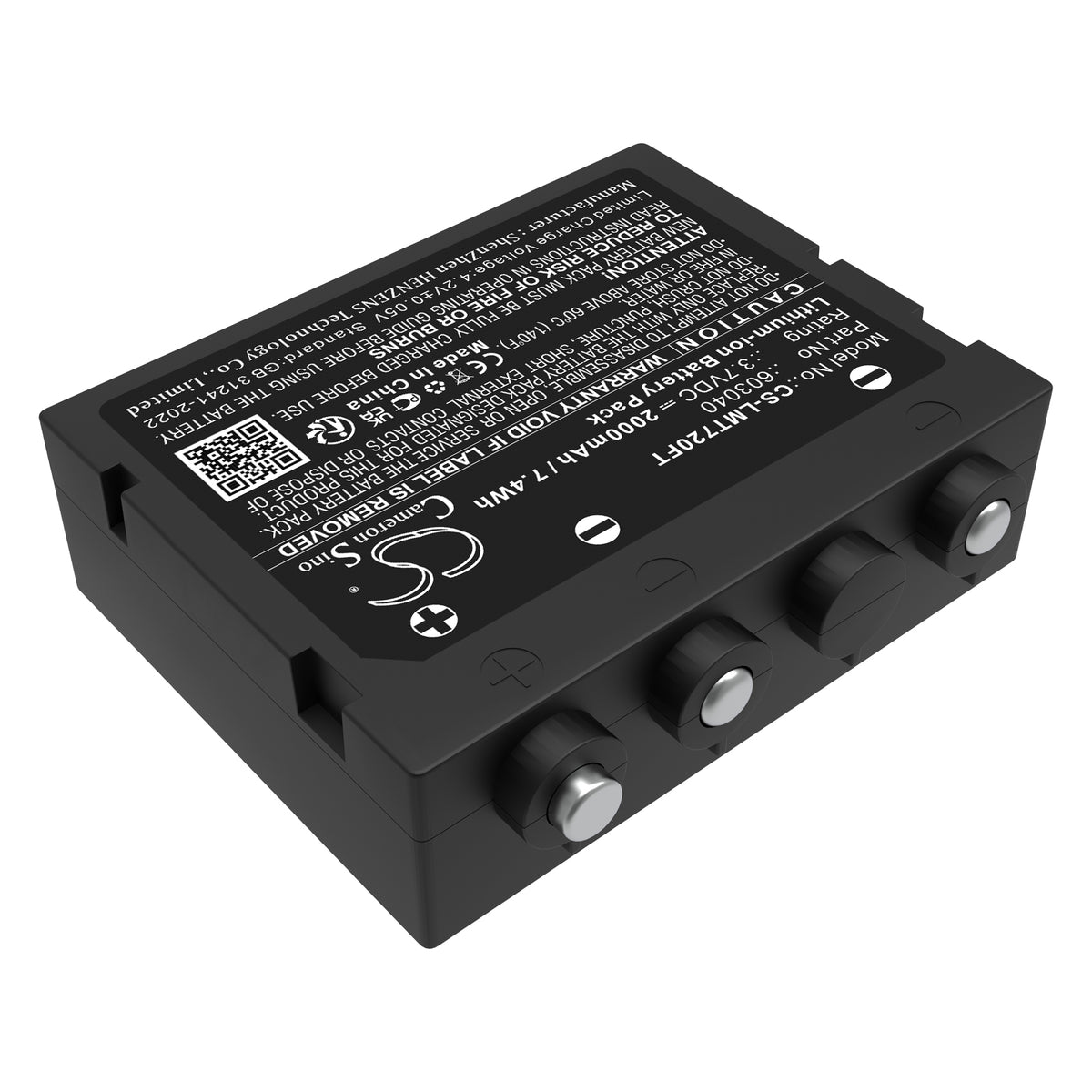Replacement Battery for Ledlenser H7 SE – Flashlight – 2000mAh / 3.7V