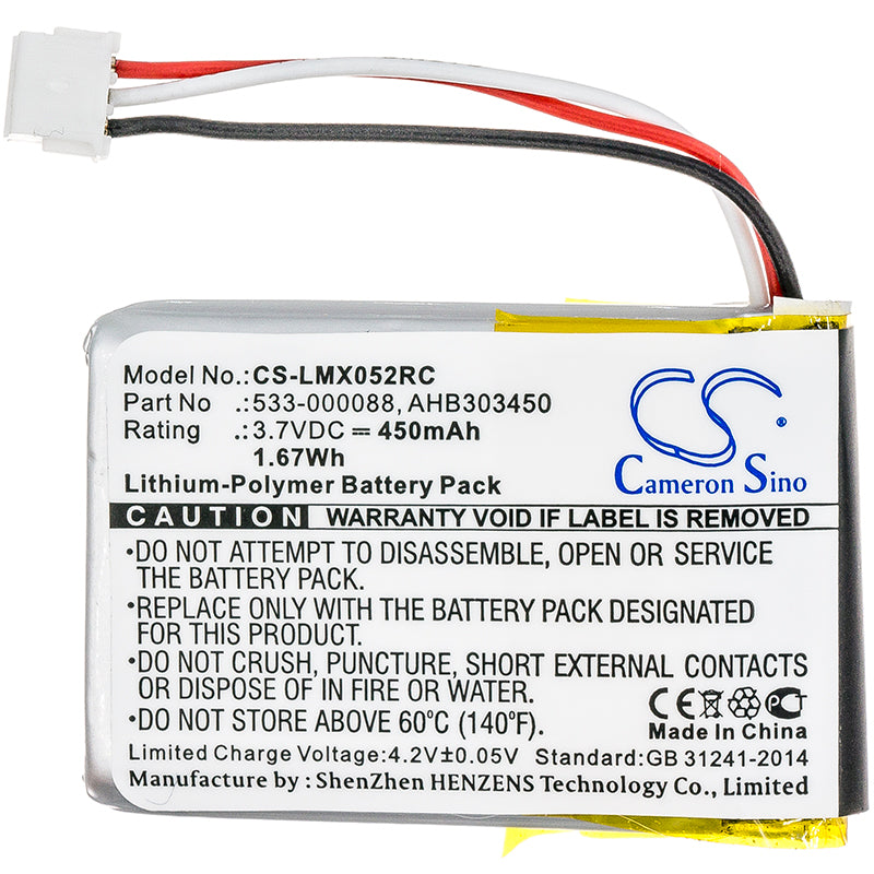 Replacement Battery for Logitech 910-004362 – Keyboard,Mouse – 450mAh / 3.7V