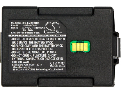 Replacement Battery for Honeywell | LXE TXE TECTON MX7 – Barcode Scanner – 3400mAh / 7.4V - image 3