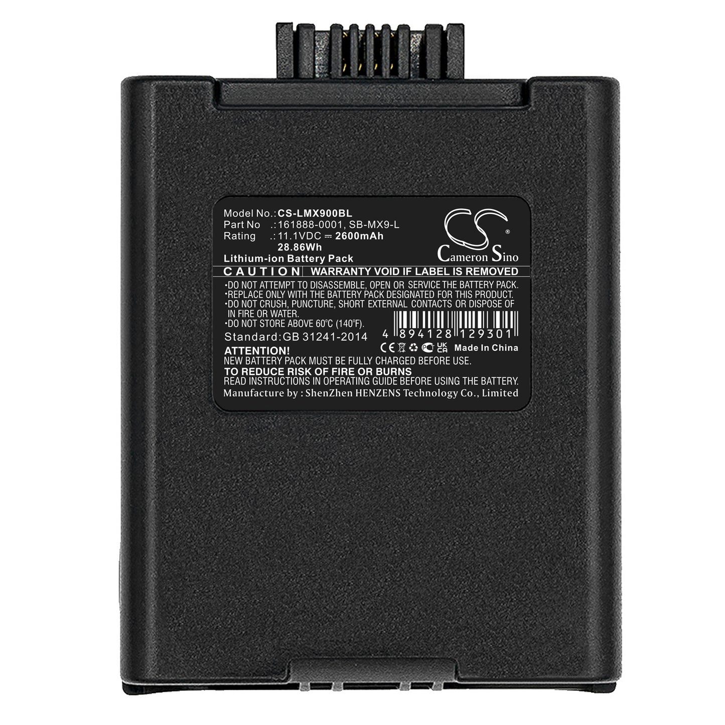 Replacement Battery for Honeywell | ITRON | LXE MX9383 – Barcode Scanner – 2600mAh / 11.1V - image 3