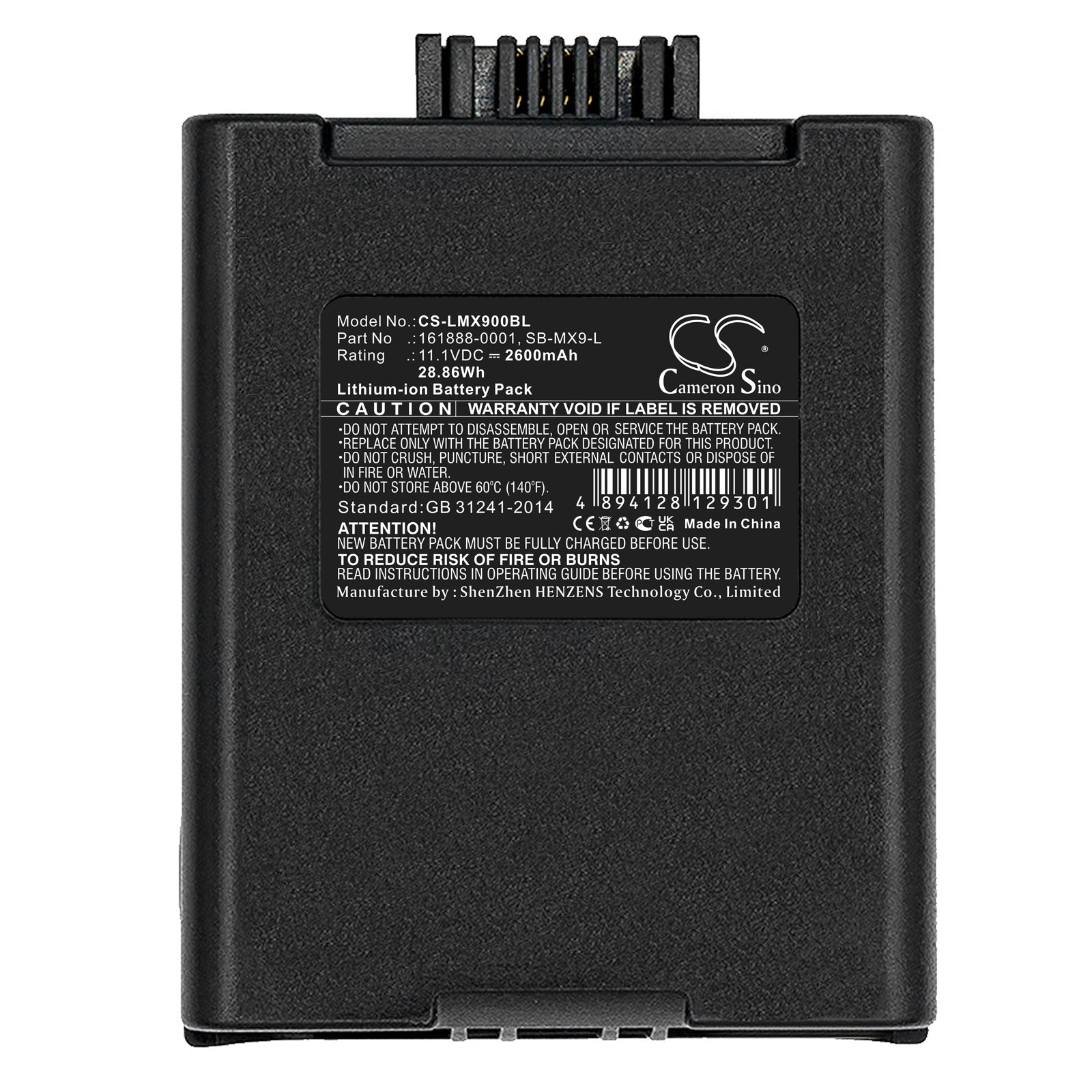 Replacement Battery for Honeywell | ITRON | LXE MX9383 – Barcode Scanner – 2600mAh / 11.1V - image 3