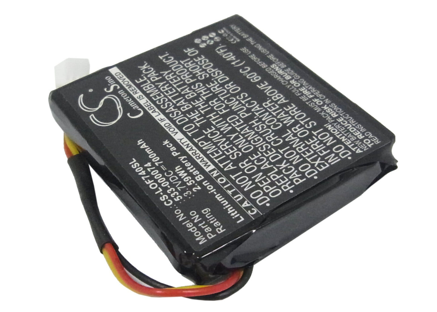 Replacement Battery for Logitech  981-000257 – Wireless Headset – 700mAh / 2.59Wh / 3.7V