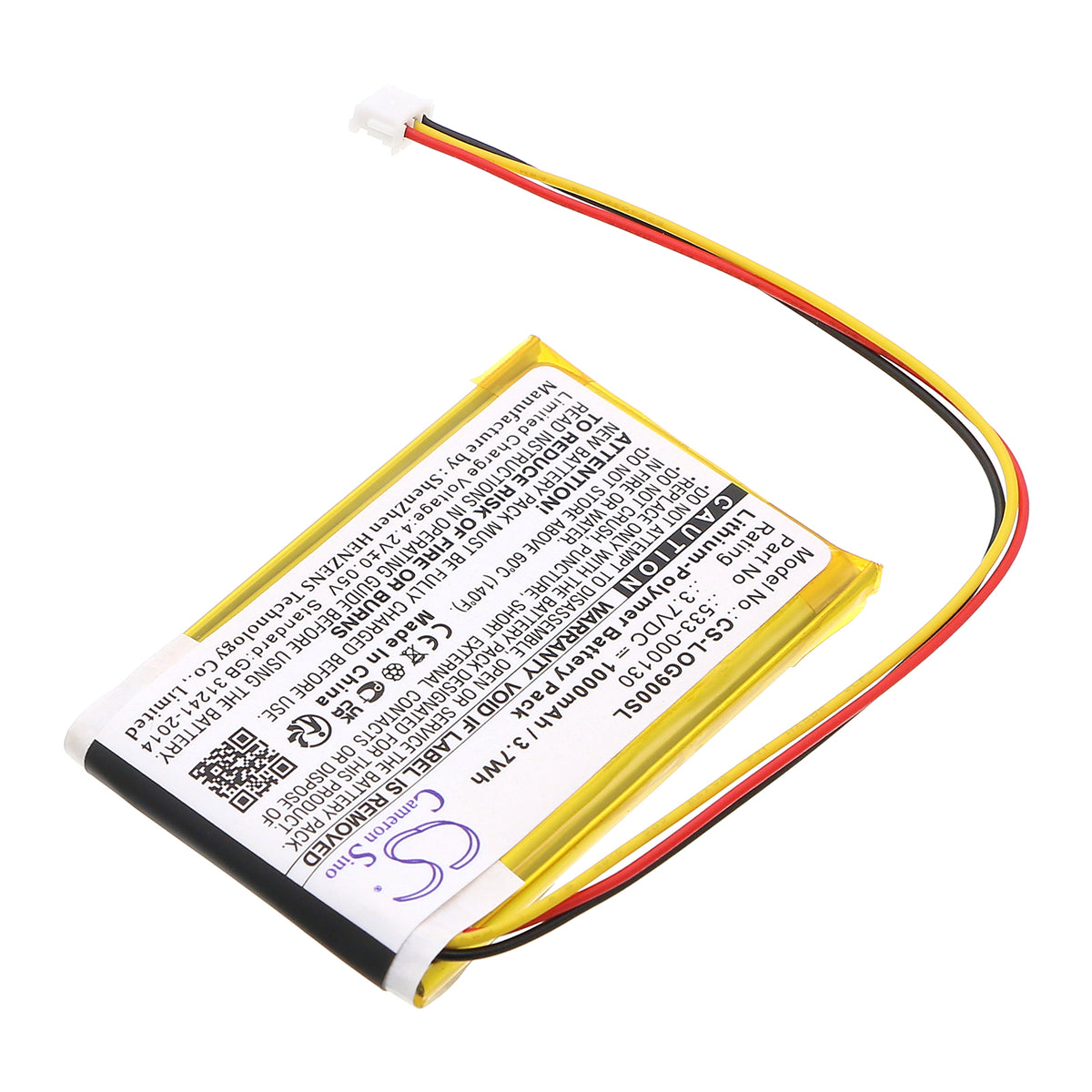 Replacement Battery for Logitech G900 – Keyboard,Mouse – 1000mAh / 3.7V