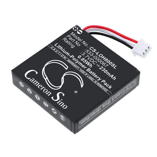 Replacement Battery for Logitech | Synergy H800 – Wireless Headset – 230mAh / 3.7V