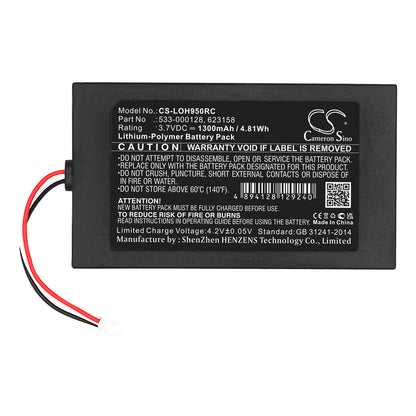 Replacement Battery for Logitech Harmony 950 – Remote Control – 1300mAh / 3.7V