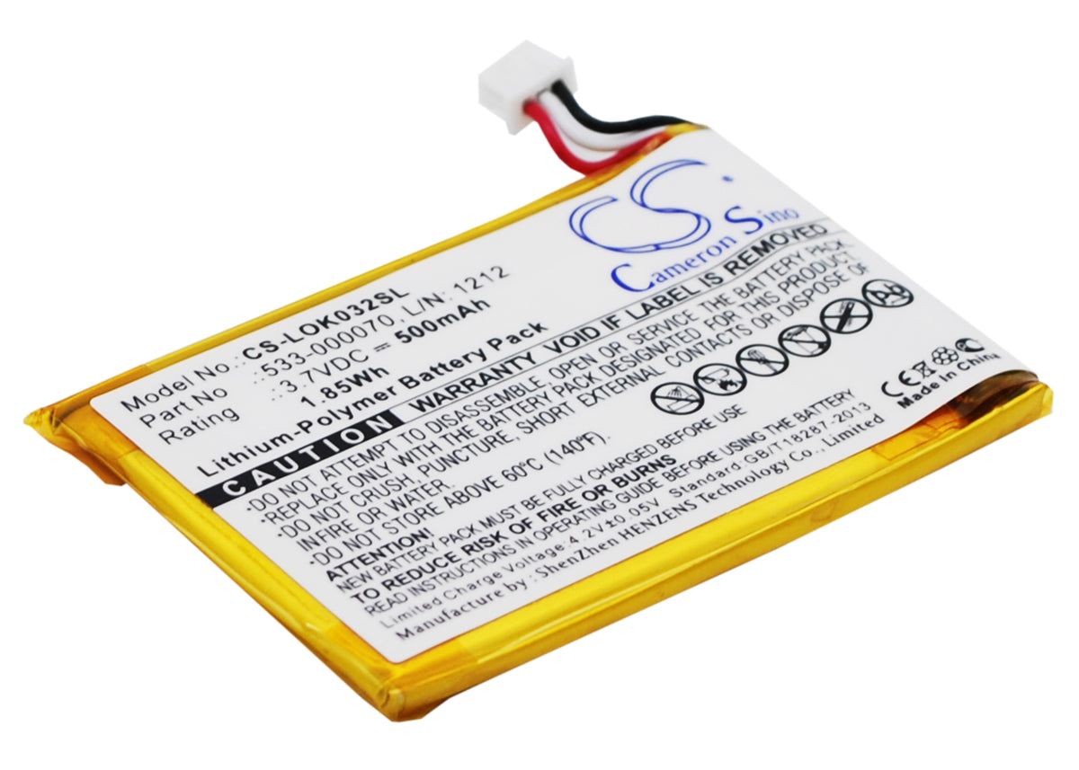 Replacement Battery for Logitech Ultratin Keyboard Cover – Keyboard,Mouse – 500mAh / 3.7V