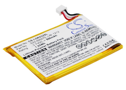 Replacement Battery for Logitech Ultratin Keyboard Cover – Keyboard,Mouse – 500mAh / 3.7V