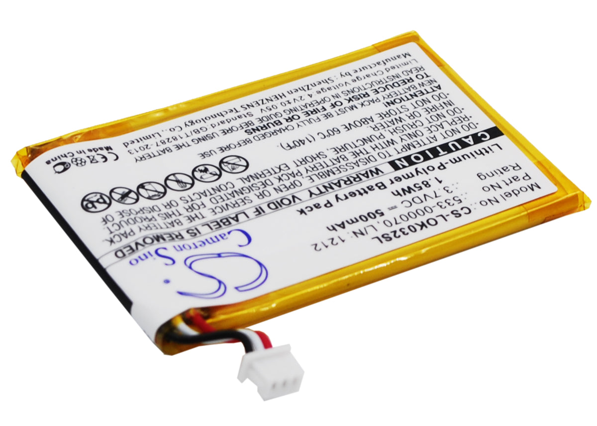 Replacement Battery for Logitech Ultratin Keyboard Cover – Keyboard,Mouse – 500mAh / 3.7V