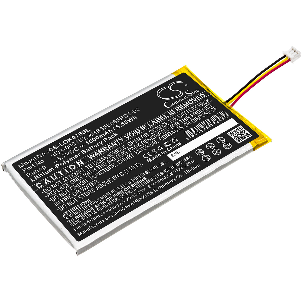 Replacement Battery for Logitech G913 – Keyboard,Mouse – 1500mAh / 3.7V
