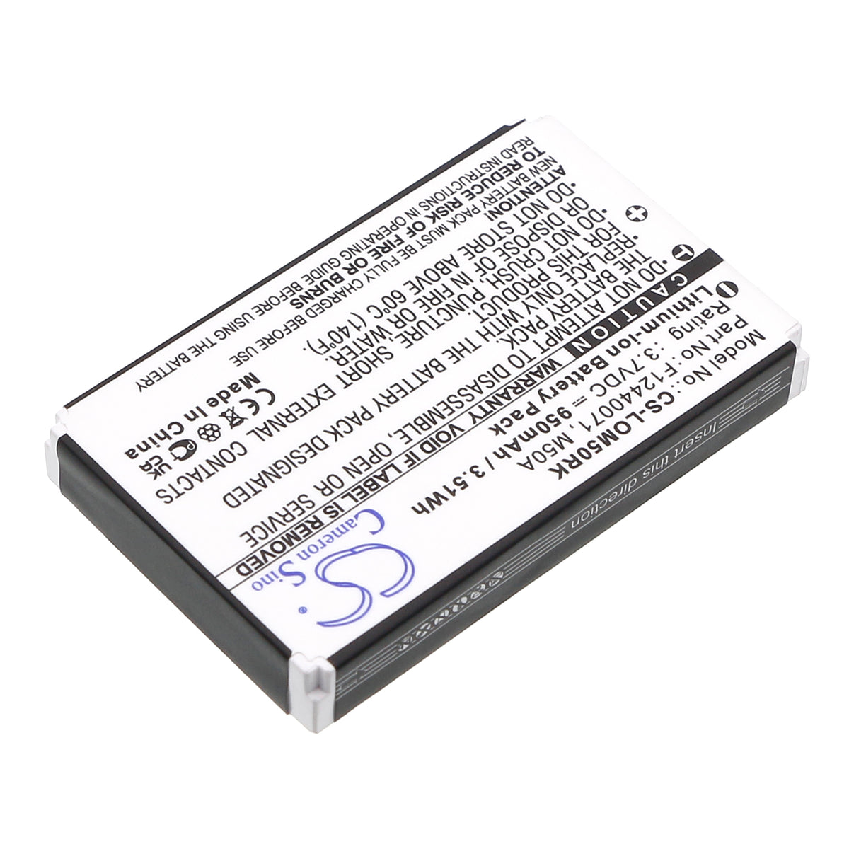 Replacement Battery for Logitech diNovo Edge – Keyboard,Mouse – 950mAh / 3.7V