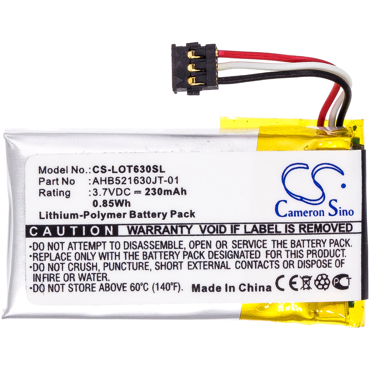 Replacement Battery for Logitech N-R0044 – Keyboard,Mouse – 230mAh / 3.7V
