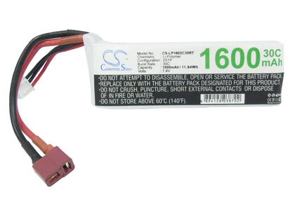 Replacement Battery for RC  CS-LP1602C30RT – Remote control  – 1600mAh / 11.84Wh / 7.4V