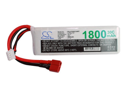 Replacement Battery for RC  CS-LP1803C30RT – Cars – 1800mAh / 19.98Wh / 11.1V