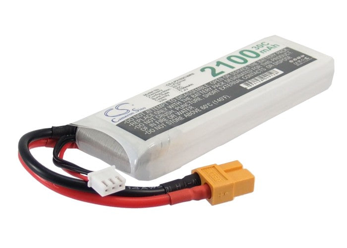 Replacement Battery for RC  CS-LP2102C30R5 – Heli/Airplane – 2100mAh / 15.54Wh / 7.4V