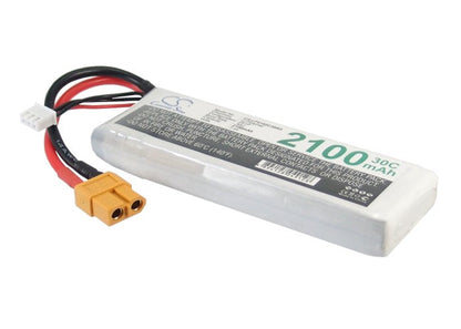 Replacement Battery for RC  CS-LP2102C30R5 – Heli/Airplane – 2100mAh / 15.54Wh / 7.4V