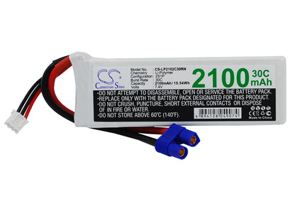 Replacement Battery for RC  CS-LP2102C30RN – Cars – 2100mAh / 15.54Wh / 7.4V