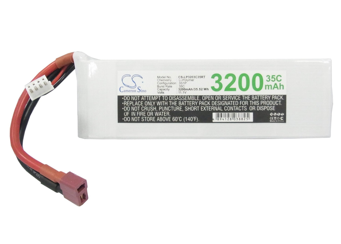 Replacement Battery for RC  CS-LP3203C35RT – Cars – 3200mAh / 35.52Wh / 11.1V