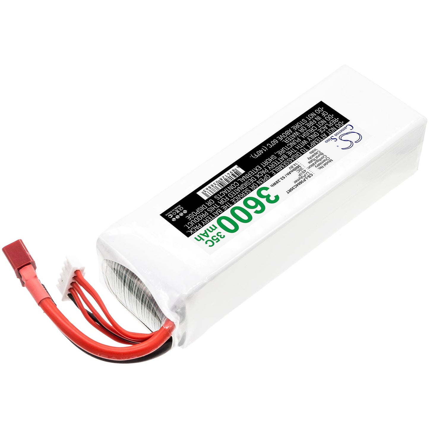 Replacement Battery for RC  CS-LP3604C35RT – Cars – 3600mAh / 53.28Wh / 14.8V