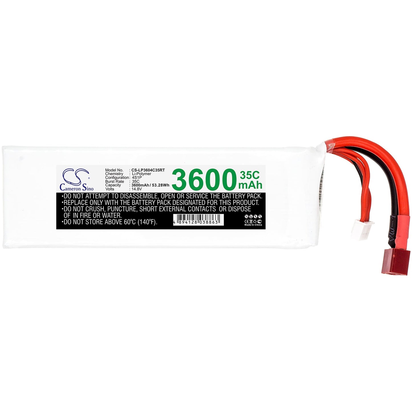 Replacement Battery for RC  CS-LP3604C35RT – Remote control  – 3600mAh / 53.28Wh / 14.8V