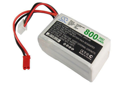 Replacement Battery for RC  CS-LP8003C30RT – Heli/Airplane – 800mAh / 8.88Wh / 11.1V
