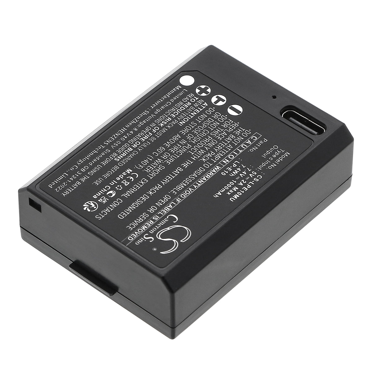 Replacement Battery for Canon EOS 1100D – Camera – 1000mAh / 7.4V