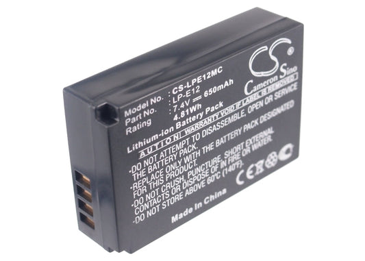 Replacement Battery for Canon EOS 100D – Camera – 650mAh / 7.4V - image 5