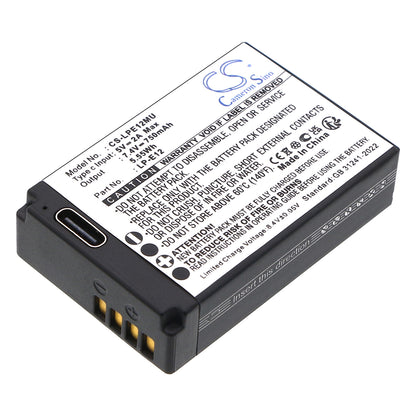 Replacement Battery for Canon EOS 100D – Camera – 750mAh / 7.4V