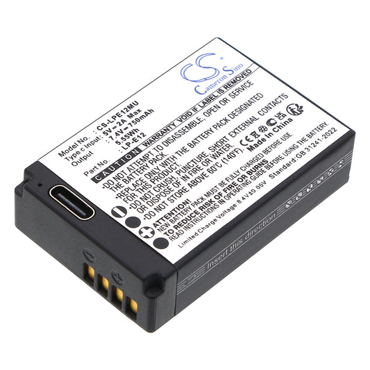 Replacement Battery for Canon EOS 100D – Camera – 750mAh / 7.4V