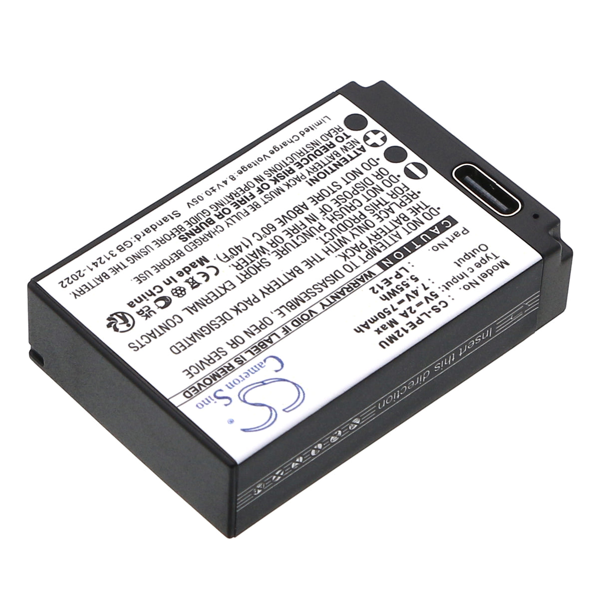 Replacement Battery for Canon EOS 100D – Camera – 750mAh / 7.4V