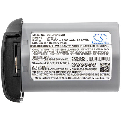 Replacement Battery for Canon EOS-1D – Camera – 2600mAh / 10.8V