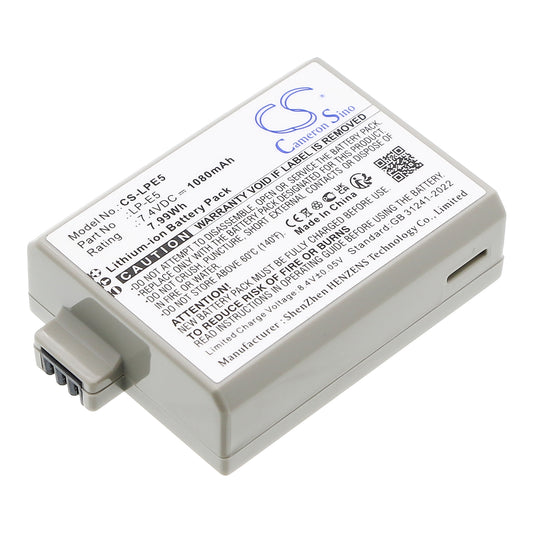 Replacement Battery for Canon EOS 450D – Camera – 1080mAh / 7.4V
