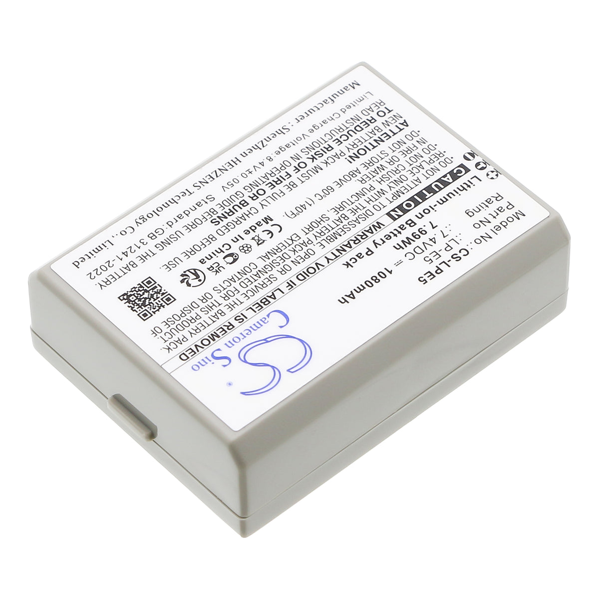 Replacement Battery for Canon EOS 450D – Camera – 1080mAh / 7.4V