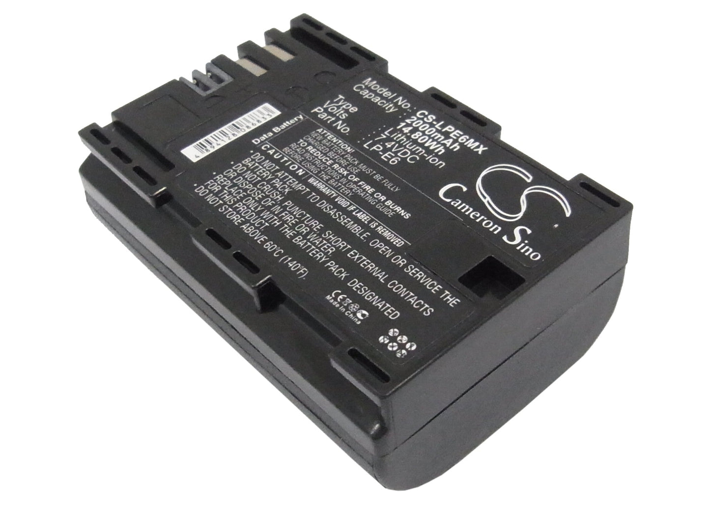 Replacement Battery for Canon  5D Mark III – Camera – 2000mAh / 14.80Wh / 7.4V