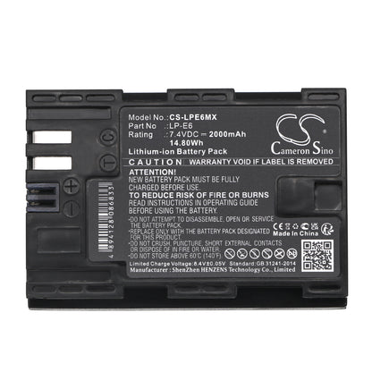 Replacement Battery for Canon | Tether Tools EOS 5D Mark II – Camera – 2000mAh / 7.4V