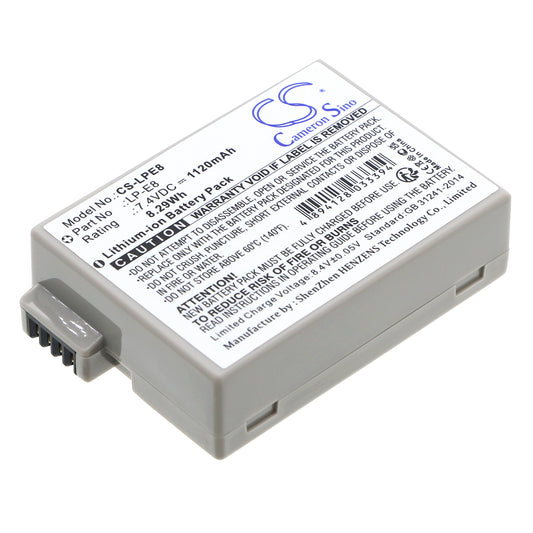 Replacement Battery for Canon EOS 550D – Camera – 1120mAh / 7.4V