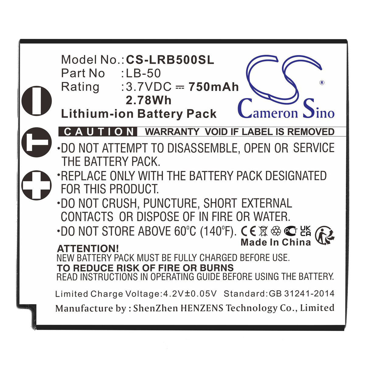 Replacement Battery for Lectrosonics IFBR1B Receiver – Transmitters & Receiver – 750mAh / 3.7V