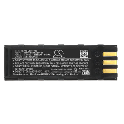 Replacement Battery for Leuze | Motorola | Symbol | Honeywell HS6578 – Barcode Scanner – 2600mAh / 3.7V