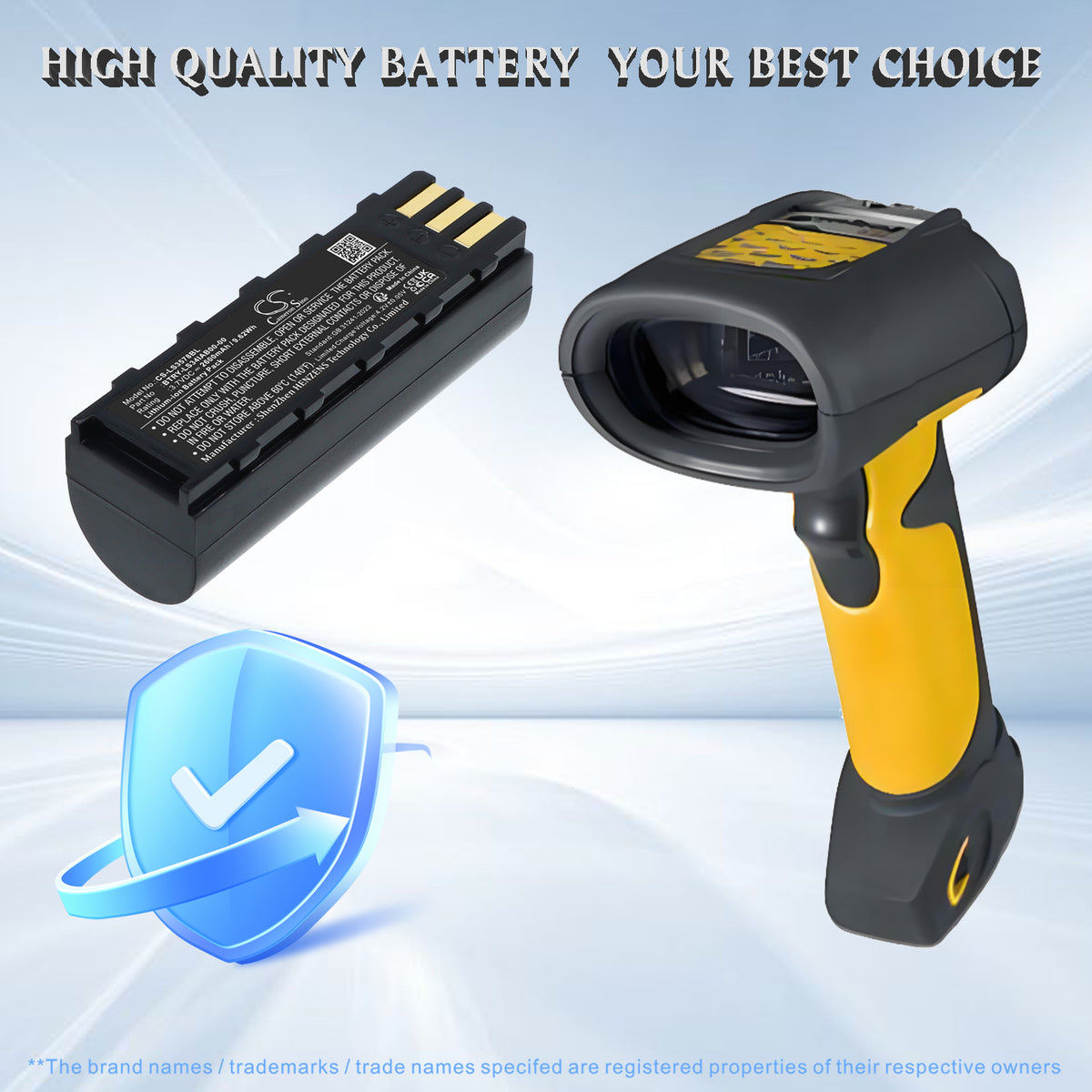 Replacement Battery for Leuze | Motorola | Symbol | Honeywell HS6578 – Barcode Scanner – 2600mAh / 3.7V