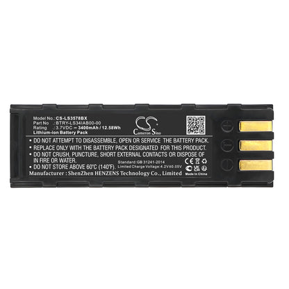 Replacement Battery for Leuze | Symbol | Honeywell | Motorola HS6578 – Barcode Scanner – 3400mAh / 3.7V