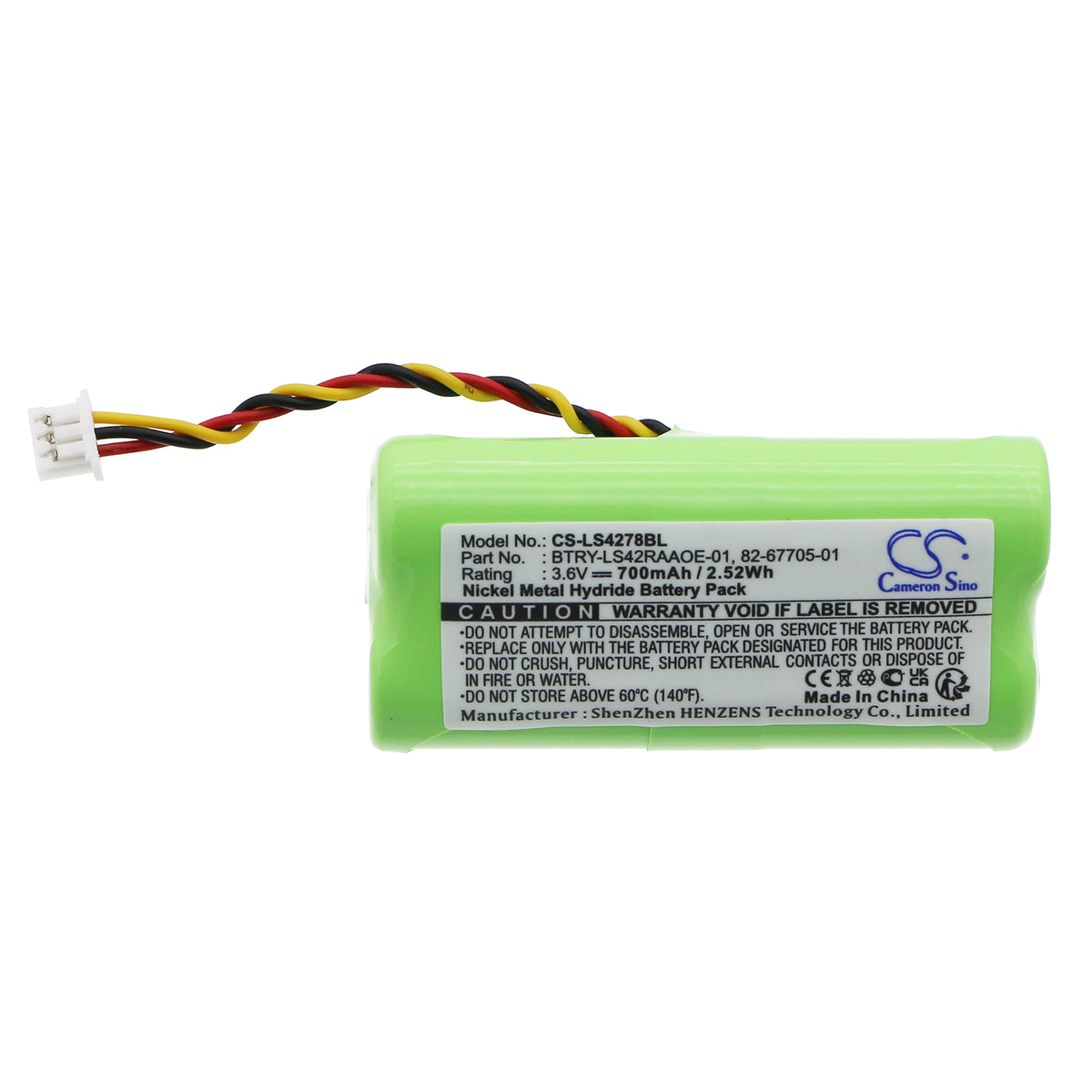 Replacement Battery for Symbol LS4278 – Barcode Scanner – 700mAh / 3.6V