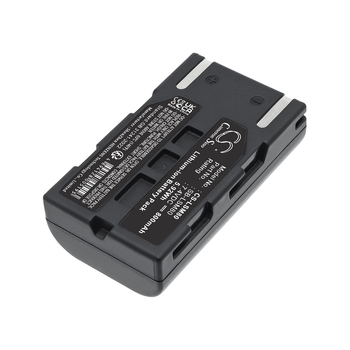 Replacement Battery for Samsung VP-D351i – Camera – 800mAh / 7.4V