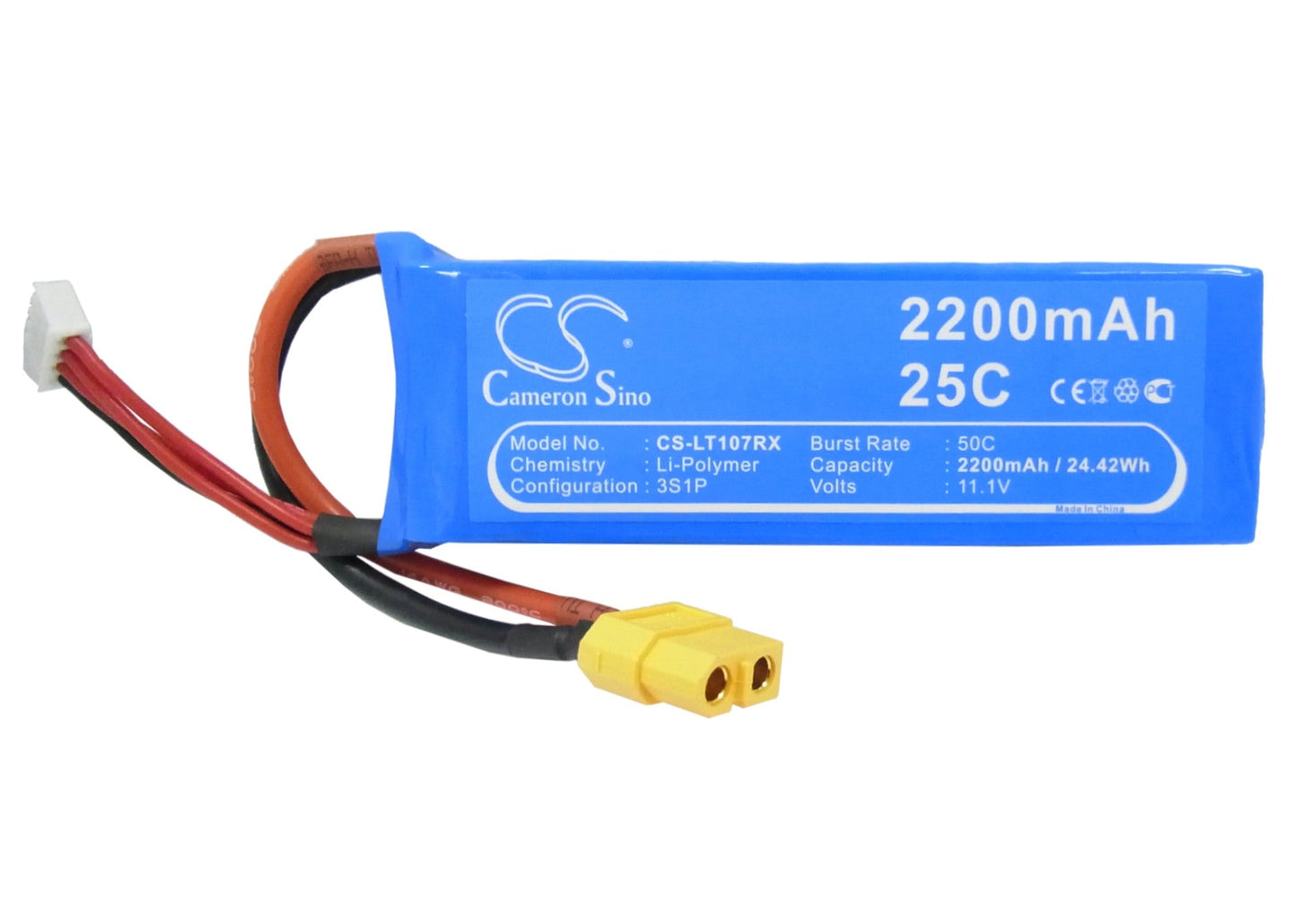 Replacement Battery for Walkera  Runner 250 – FPV – 2200mAh / 24.42Wh / 11.1V