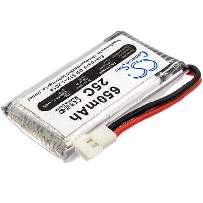 Replacement Battery for Cheerson  CX-30W – Drones – 650mAh / 2.41Wh / 3.7V