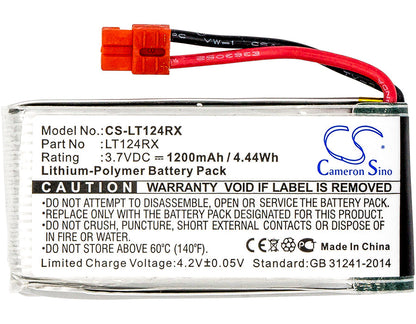 Replacement Battery for SYMA  X5HC – Drones – 1200mAh / 4.44Wh / 3.7V
