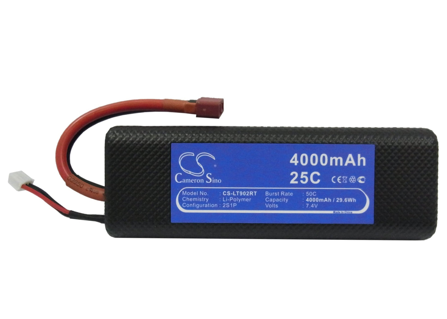 Replacement Battery for RC  CS-LT902RT – Heli/Airplane – 4000mAh / 29.60Wh / 7.4V