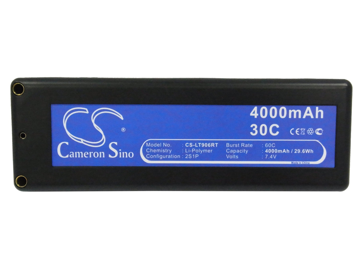 Replacement Battery for RC  CS-LT906RT – Heli/Airplane – 4000mAh / 29.60Wh / 7.4V