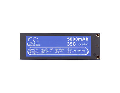Replacement Battery for RC  CS-LT910RT – Heli/Airplane – 5000mAh / 37.00Wh / 7.4V